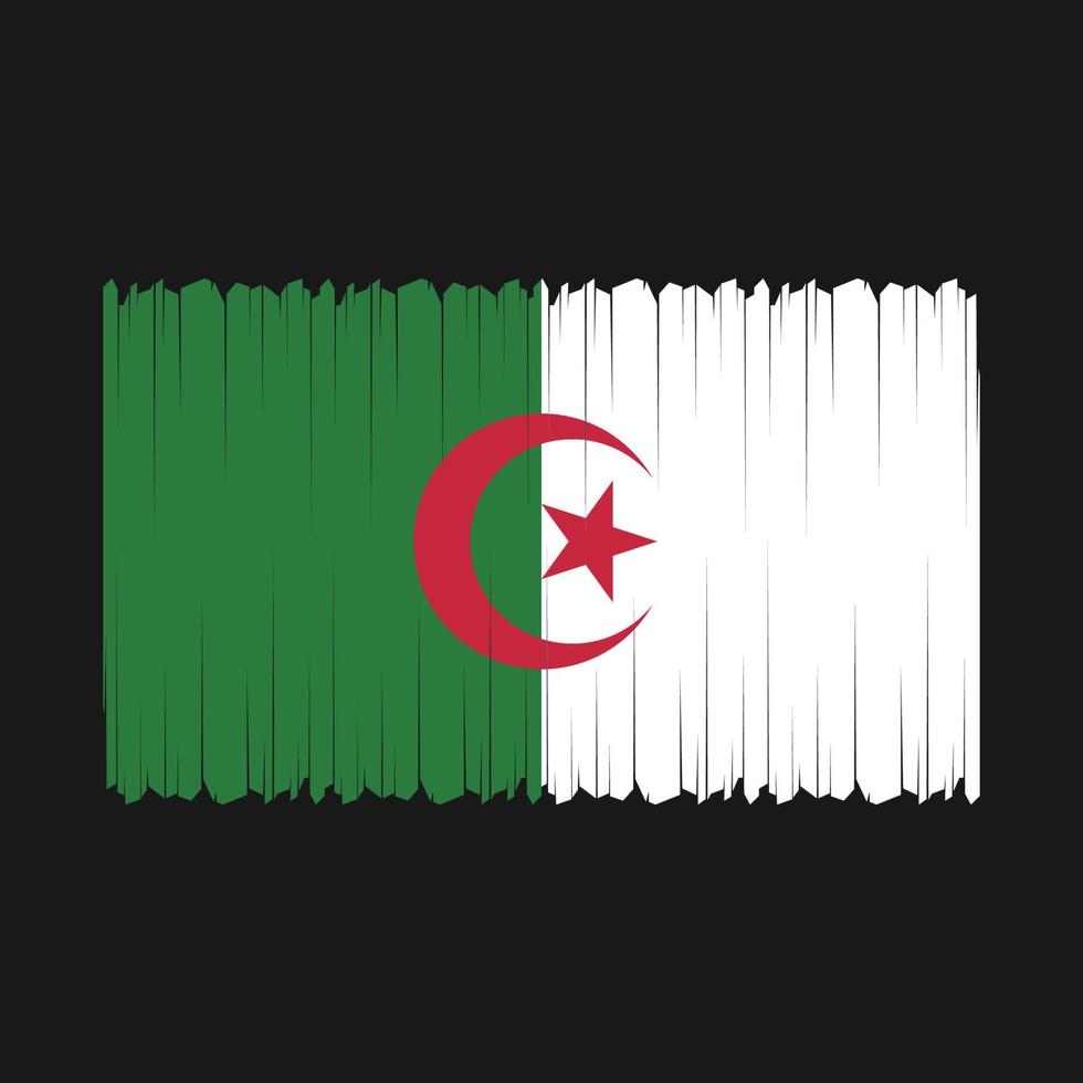 vecteur de drapeau algérie