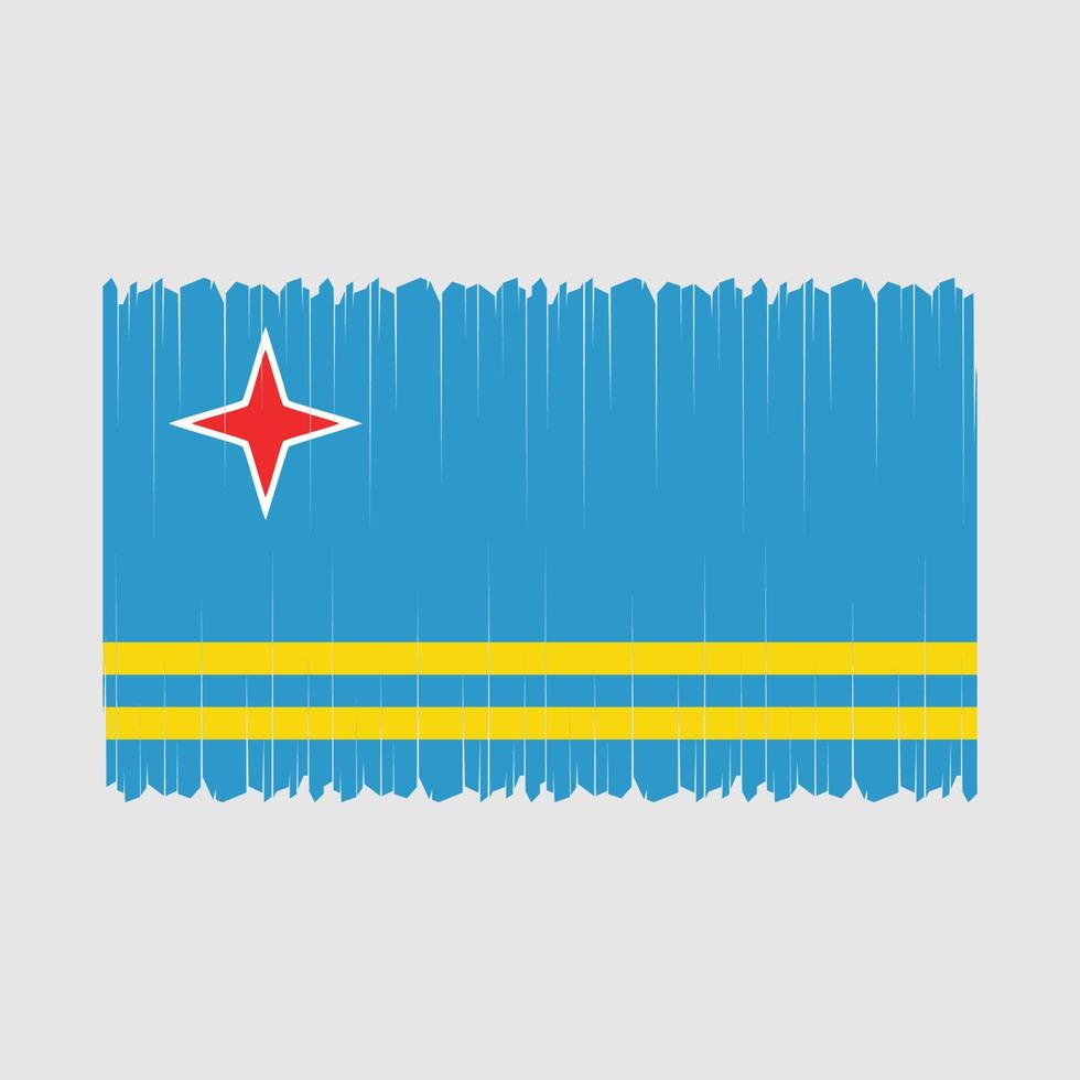 vecteur de drapeau d'aruba