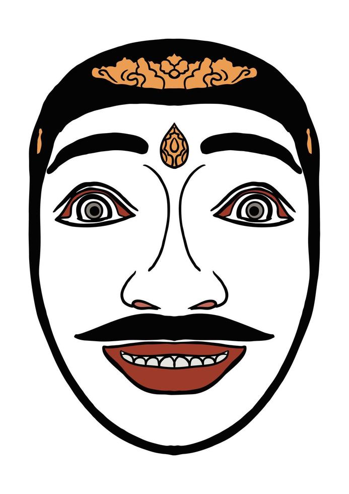 masque bali vecteur image des illustrations