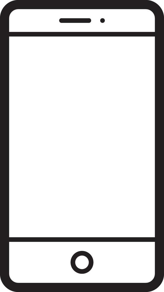 icône de ligne pour mobile vecteur