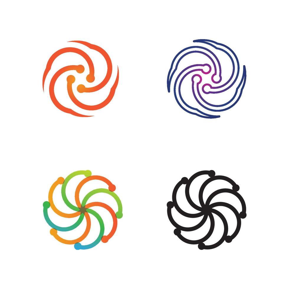 ologo et cercle logo et symbole vecteur icône ensemble modèle app