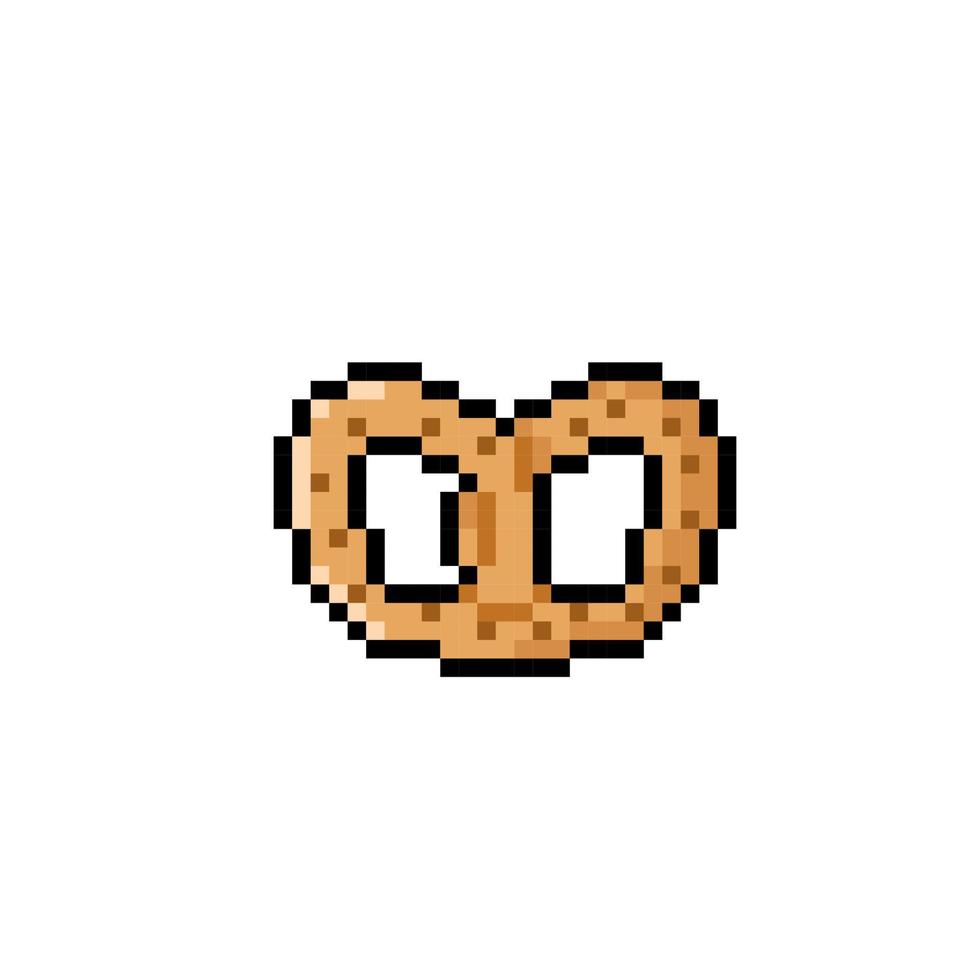 Célibataire biscuit dans pixel art style vecteur