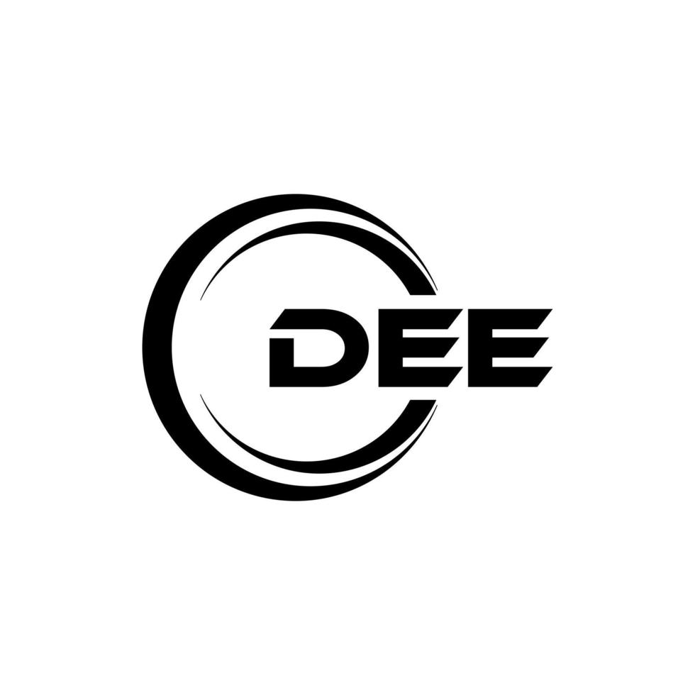dee lettre logo conception dans illustration. vecteur logo, calligraphie dessins pour logo, affiche, invitation, etc.