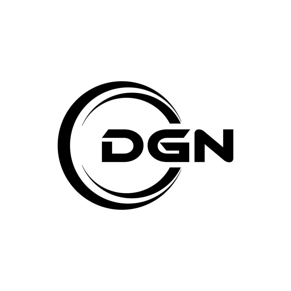 dgn lettre logo conception dans illustration. vecteur logo, calligraphie dessins pour logo, affiche, invitation, etc.