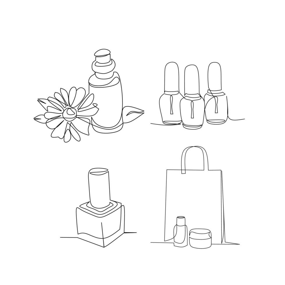 produits de beauté vecteur illustration