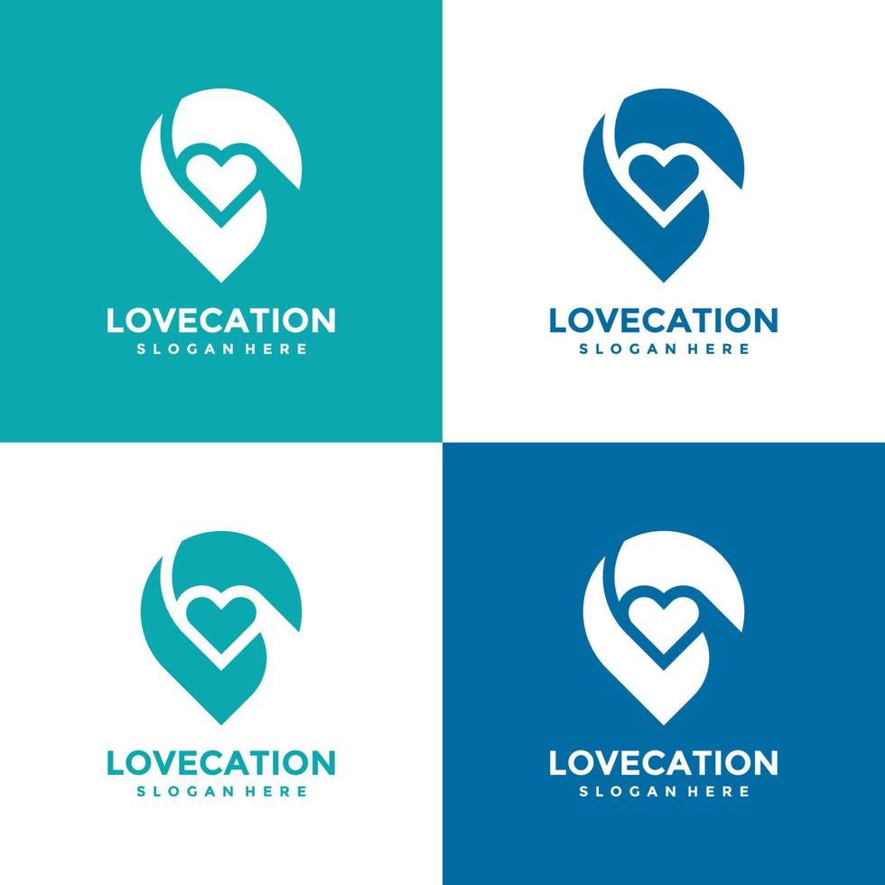 l'amour emplacement logo conception modèle. aussi il pouvez être pour le concept de soins Icônes pour famille, enfants, association, clinique, hôpital, accouchement, etc. vecteur