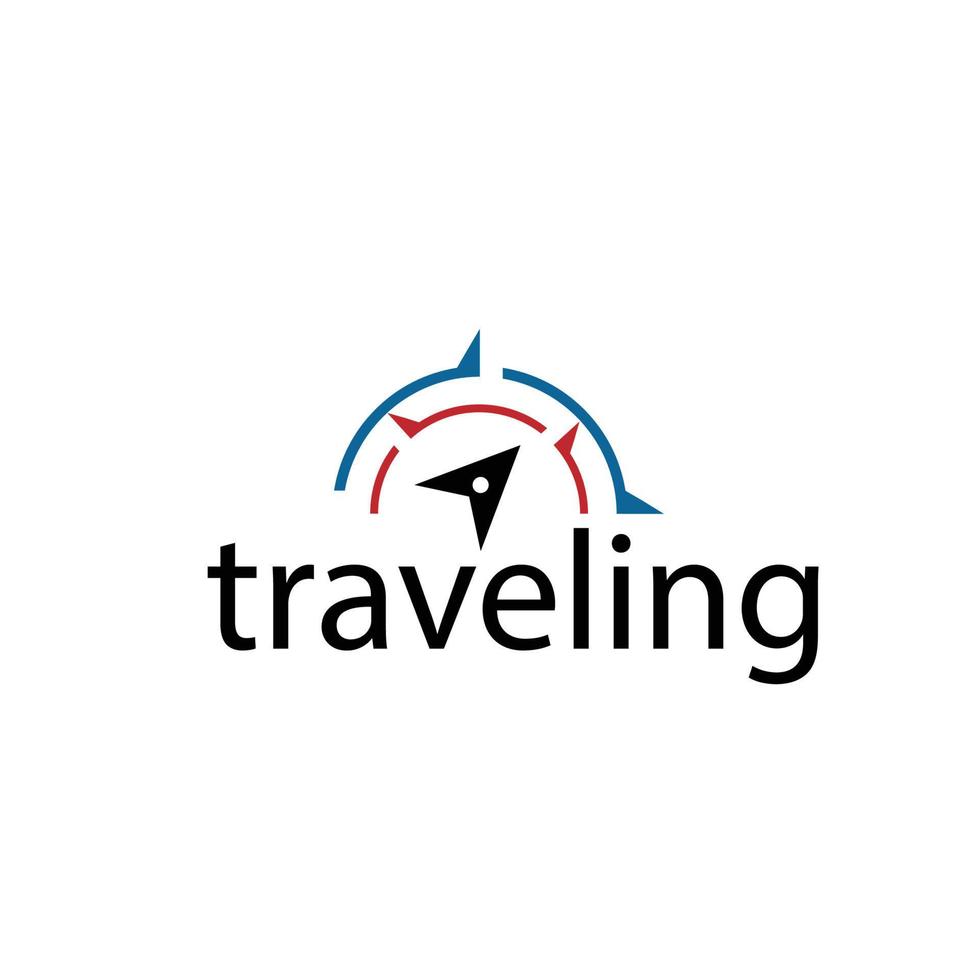 en voyageant vecteur Voyage logo conception