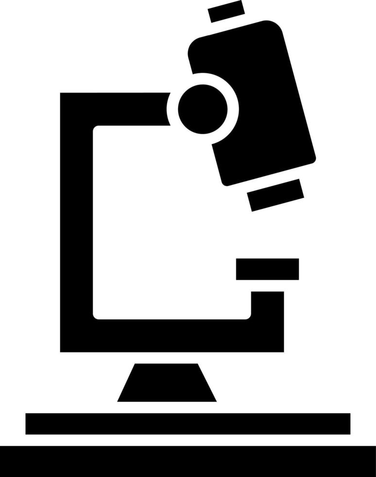 style d'icône de microscope vecteur