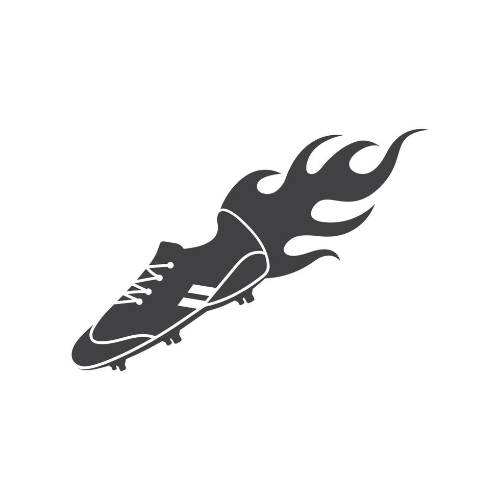 Football des chaussures vecteur icône illustration conception