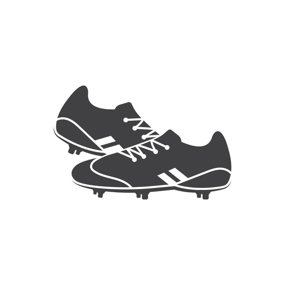 Football des chaussures vecteur icône illustration conception