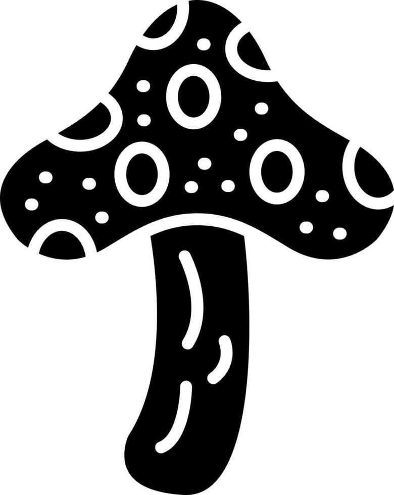 style d'icône de champignon vecteur