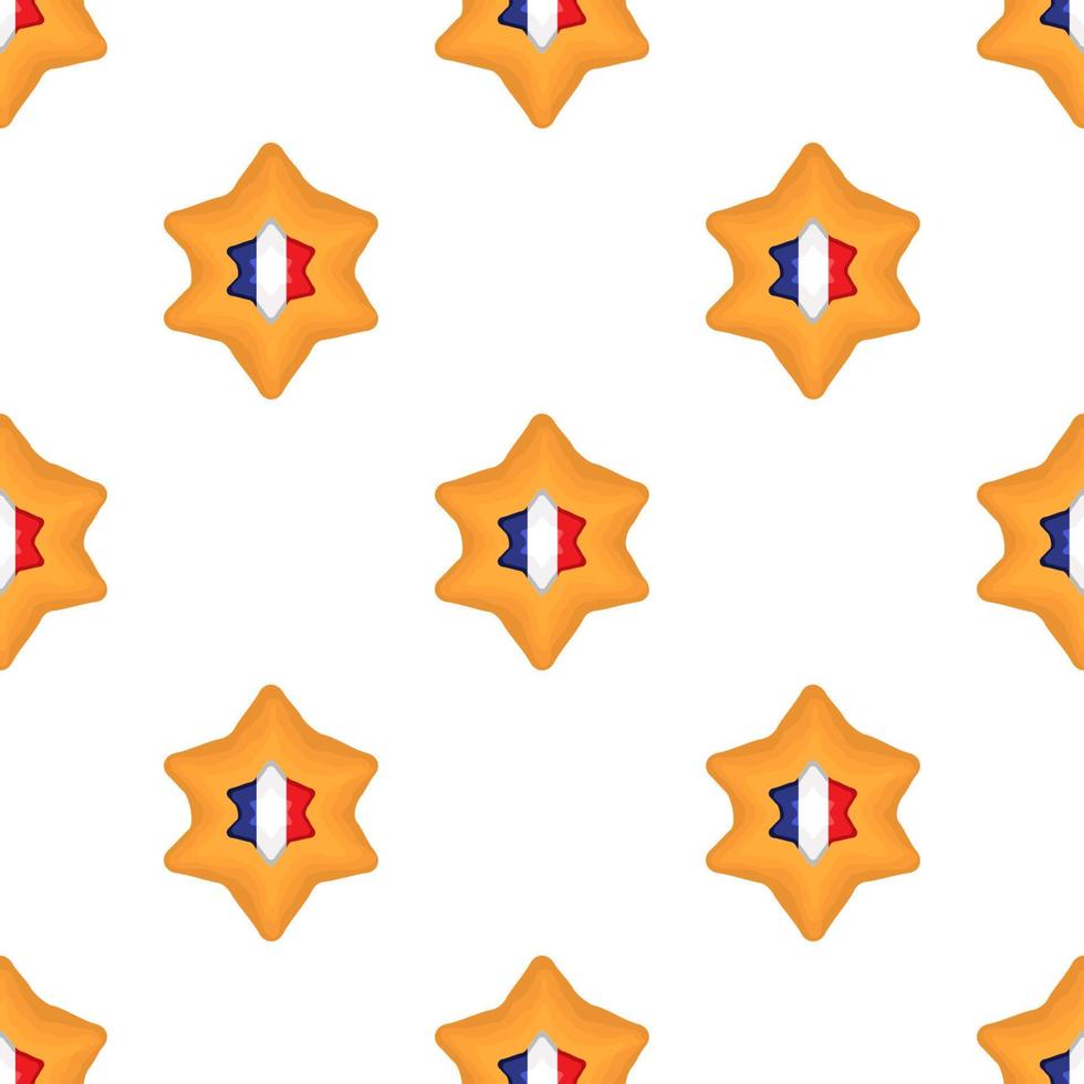 modèle biscuit avec drapeau pays France dans savoureux biscuit vecteur