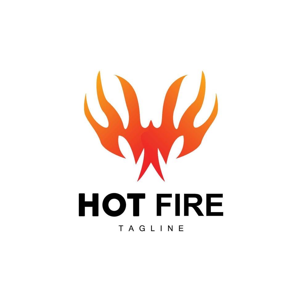 chaud flamme logo, Feu vecteur, abstrait Feu icône conception vecteur