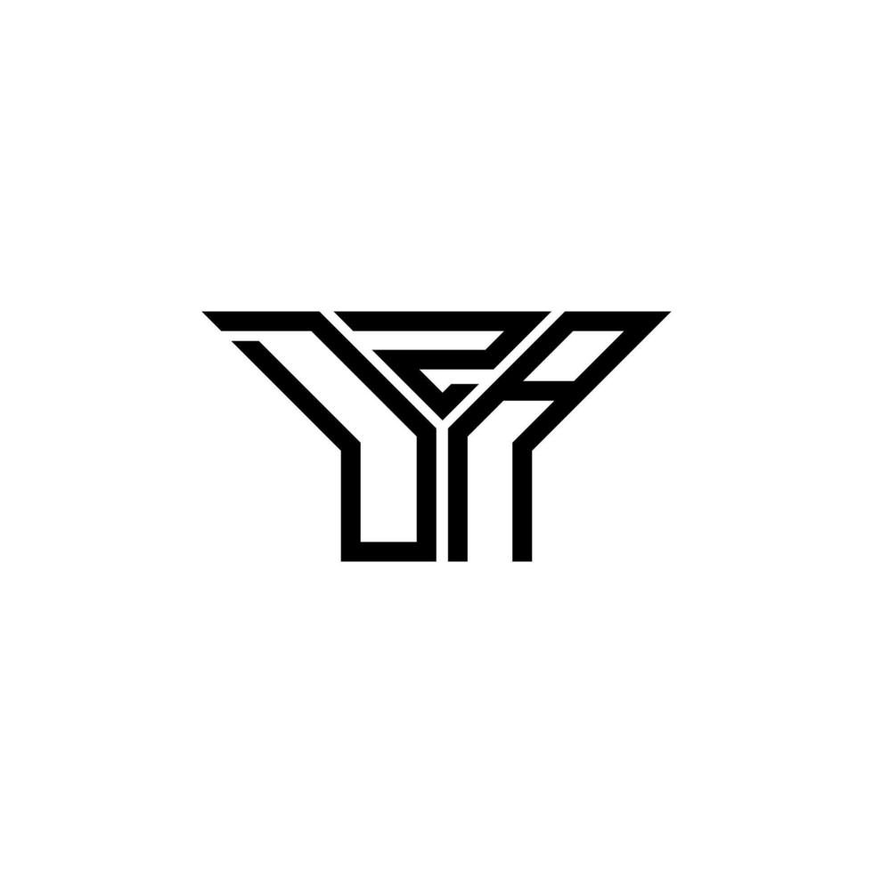 dza lettre logo Créatif conception avec vecteur graphique, dza Facile et moderne logo.