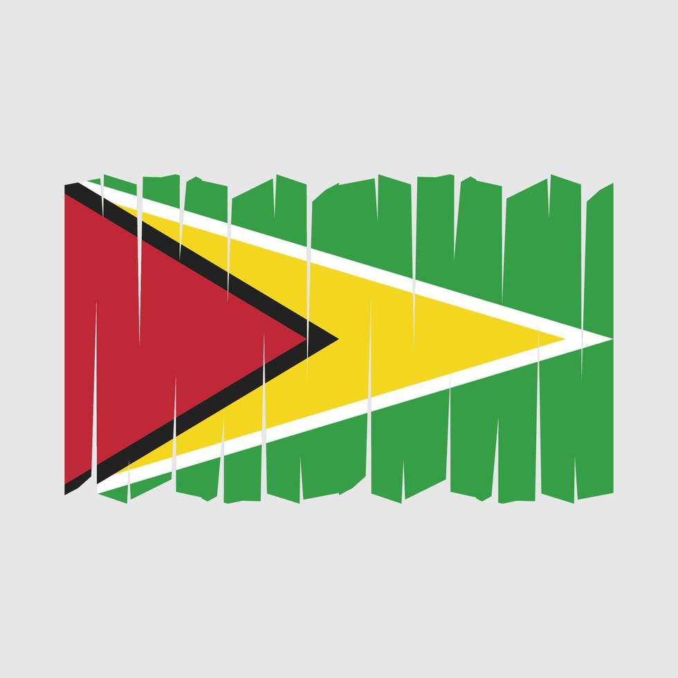 vecteur de brosse drapeau guyane