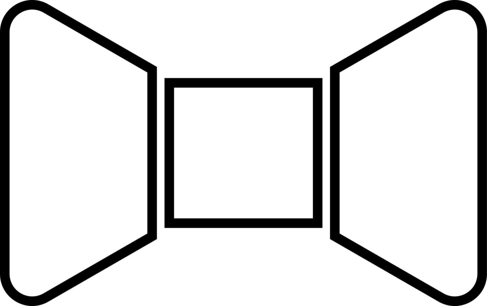 arc cravate. illustration vecteur icône sur blanc Contexte