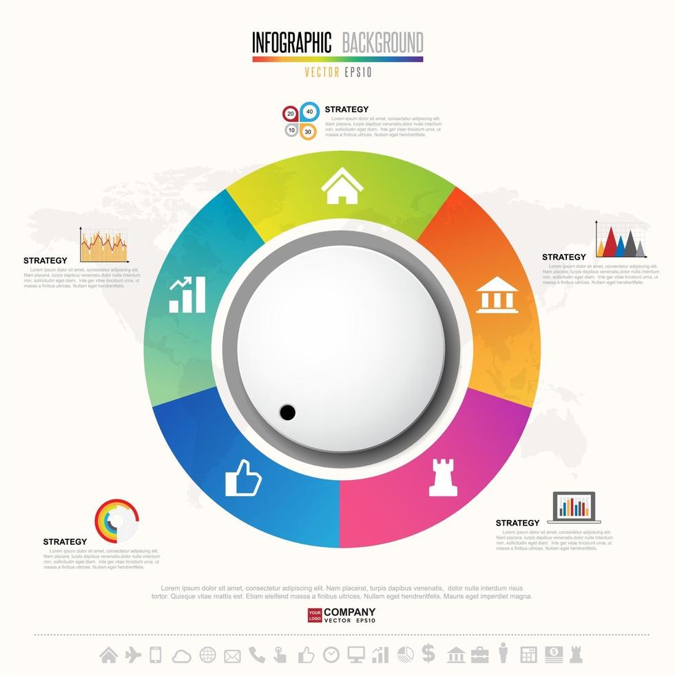 modèle de conception infographie chronologie vecteur