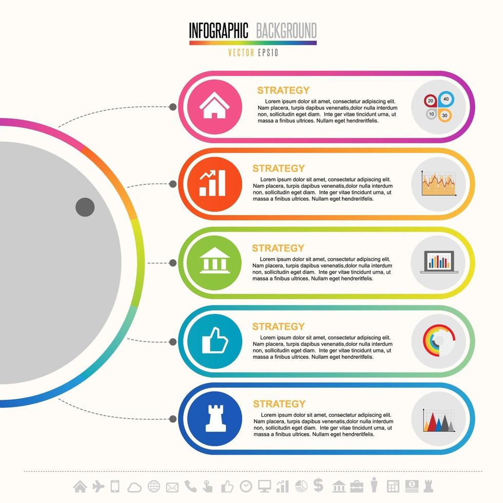 modèle de conception infographie chronologie vecteur