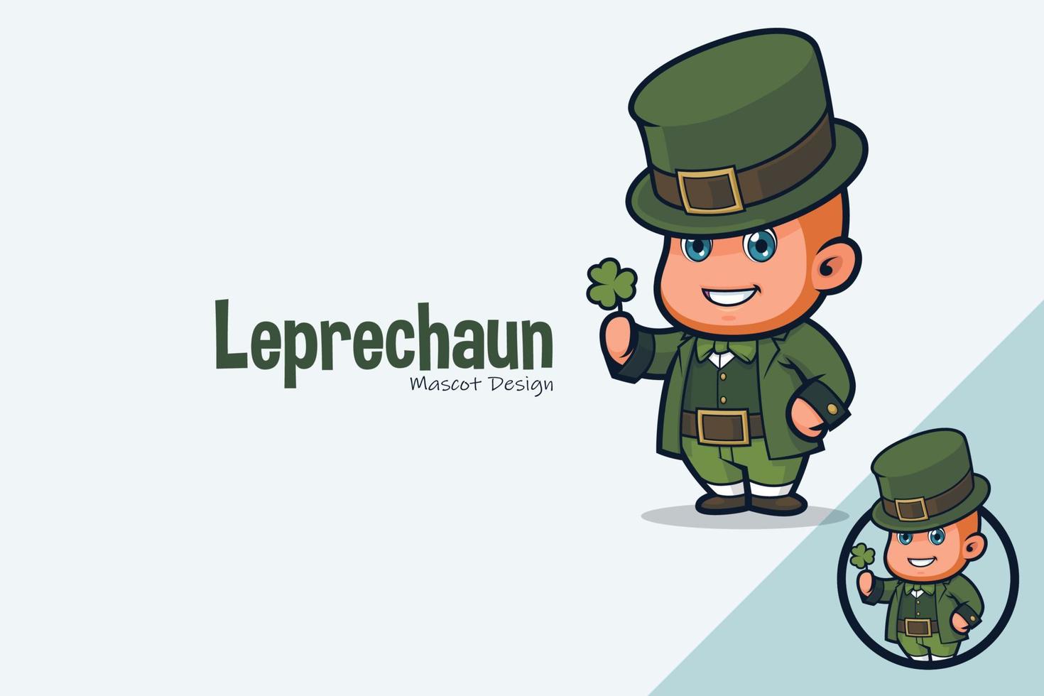 mignonne lutin mascotte conception pour st. patrick's journée fête vecteur