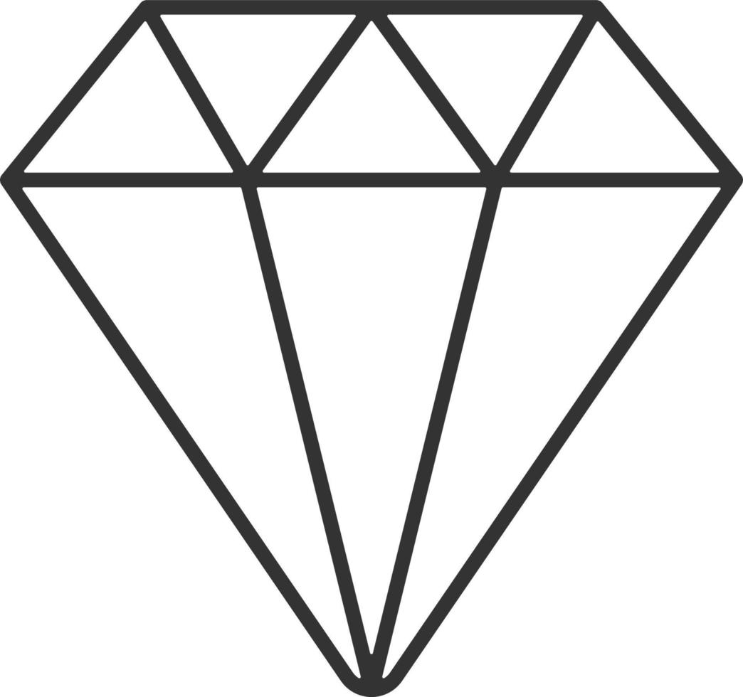 diamant, bijoutiers ligne icône. simple, moderne plat vecteur illustration pour mobile application, site Internet ou bureau app sur gris Contexte