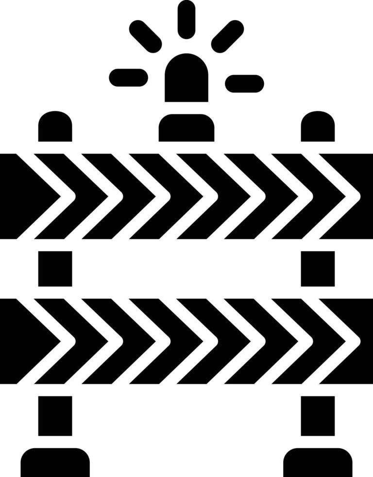 illustration de conception d'icône de vecteur de barrière