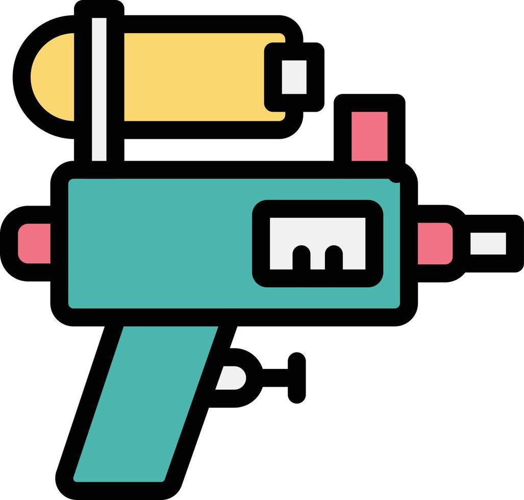 illustration de conception d'icône de vecteur de pistolet à eau