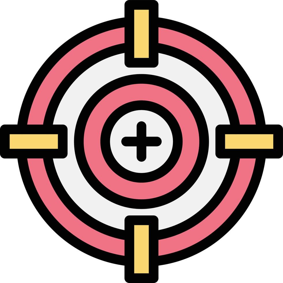 illustration de conception d'icône de vecteur cible