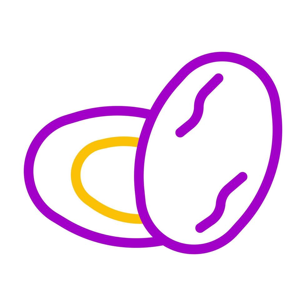 paume icône bicolore violet Jaune style Ramadan illustration vecteur élément et symbole parfait.