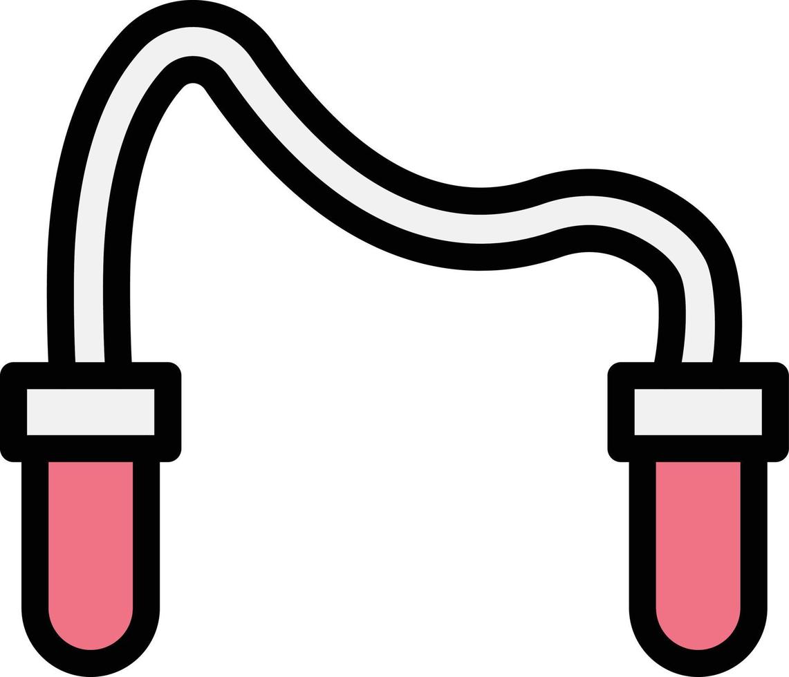 illustration de conception d'icône de vecteur de corde à sauter