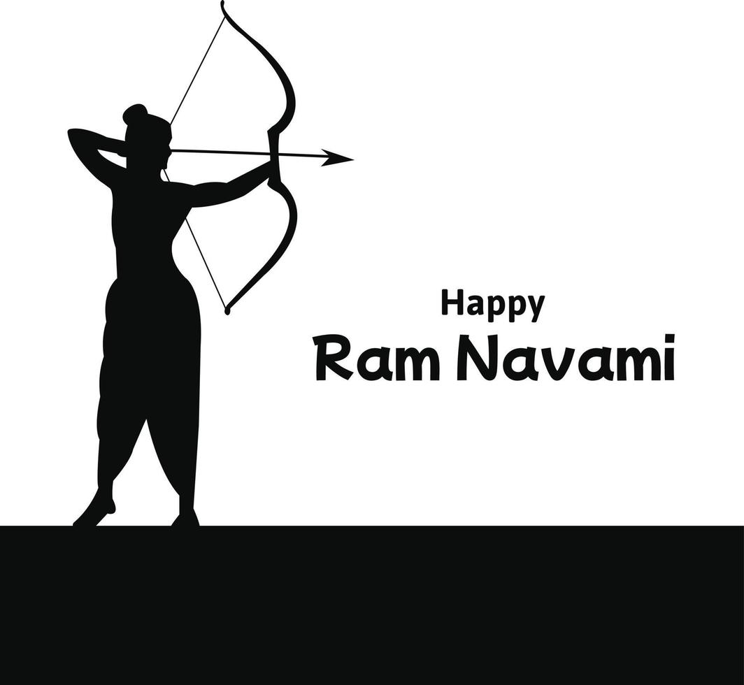 shree RAM navami Indien hindou Festival fête vecteur conception