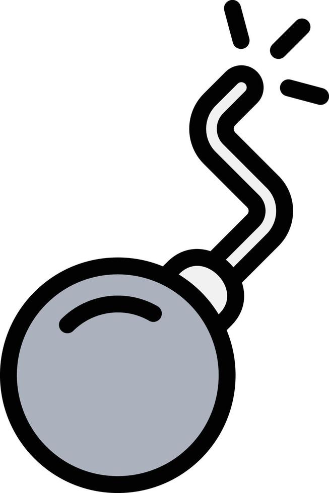 illustration de conception d'icône de vecteur de bombe