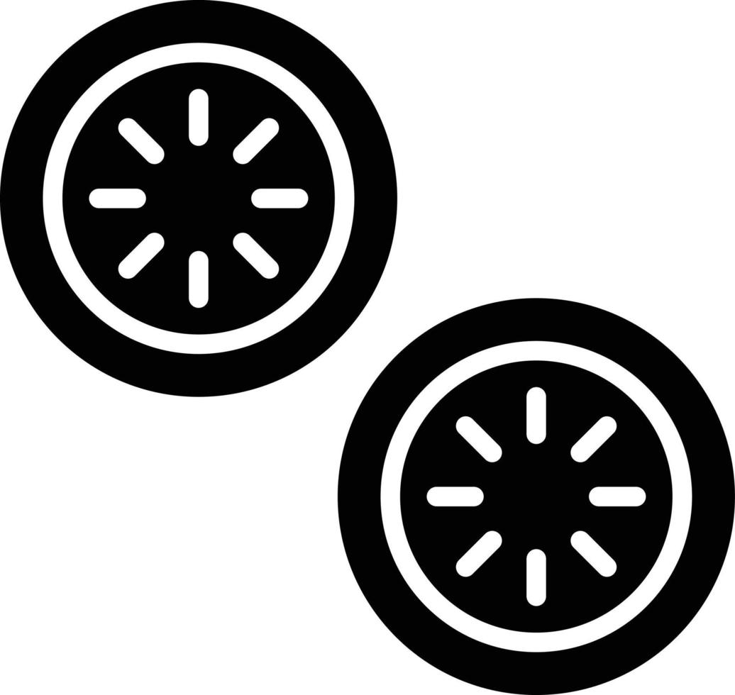 illustration de conception d'icône de vecteur de tranche de concombre