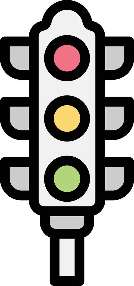illustration de conception d'icône de vecteur de feux de circulation