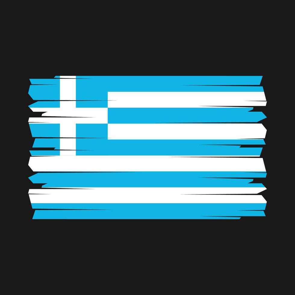 vecteur de brosse drapeau grèce