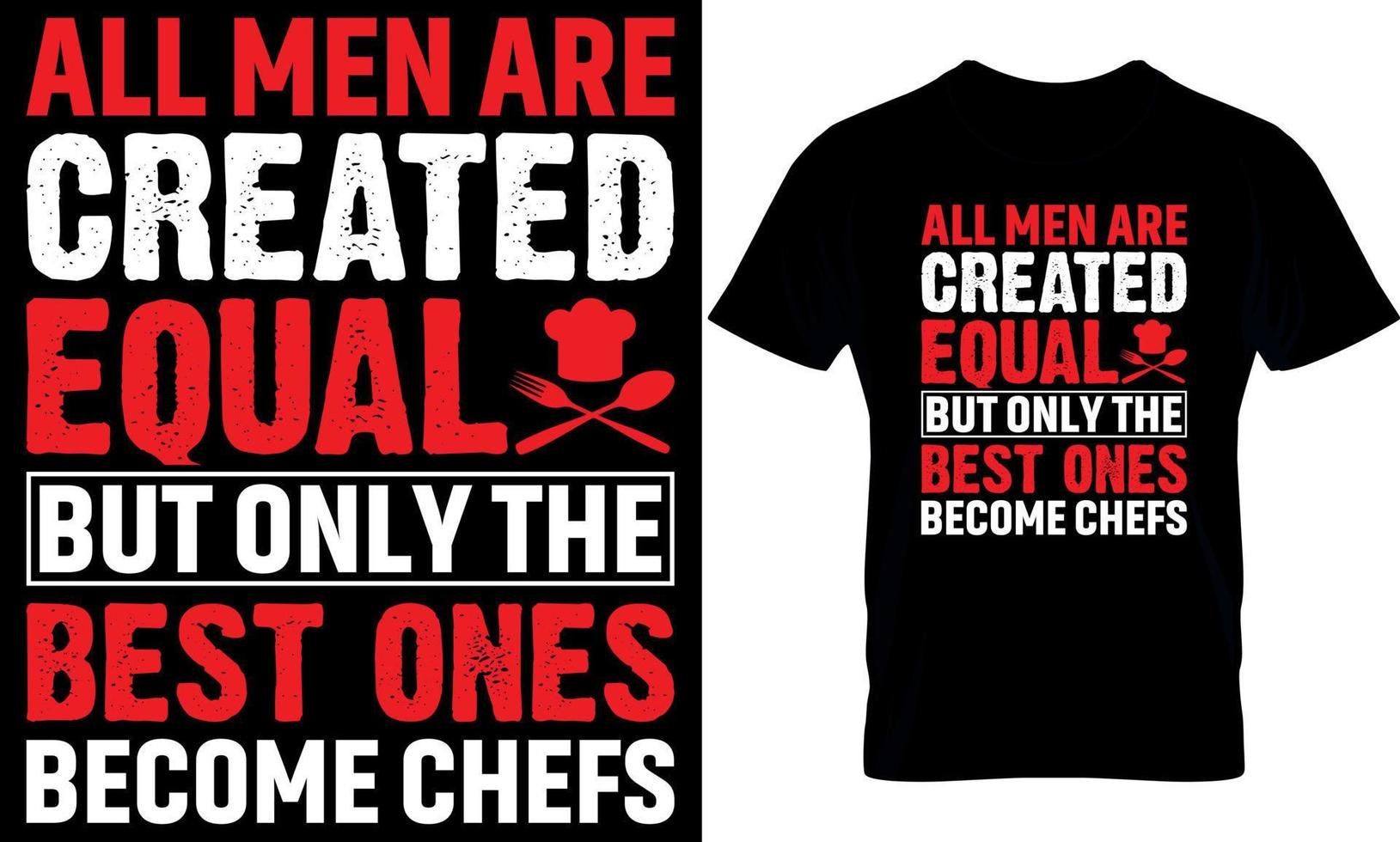 tout femmes sont établi égal. cuisine T-shirt conception, cuisine t chemise conception, cuisine conception, cuisinier T-shirt conception, cuisinier t chemise conception, vecteur
