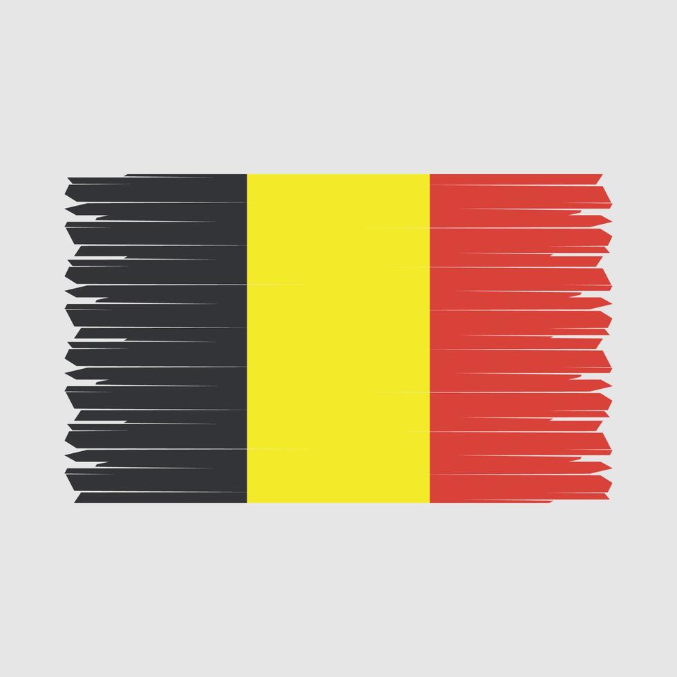 vecteur de brosse drapeau belgique