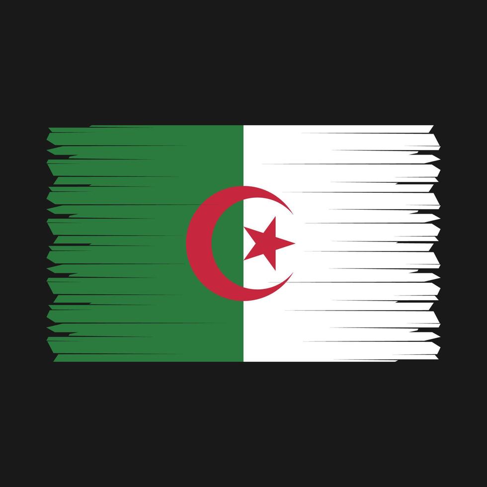 vecteur de drapeau algérie