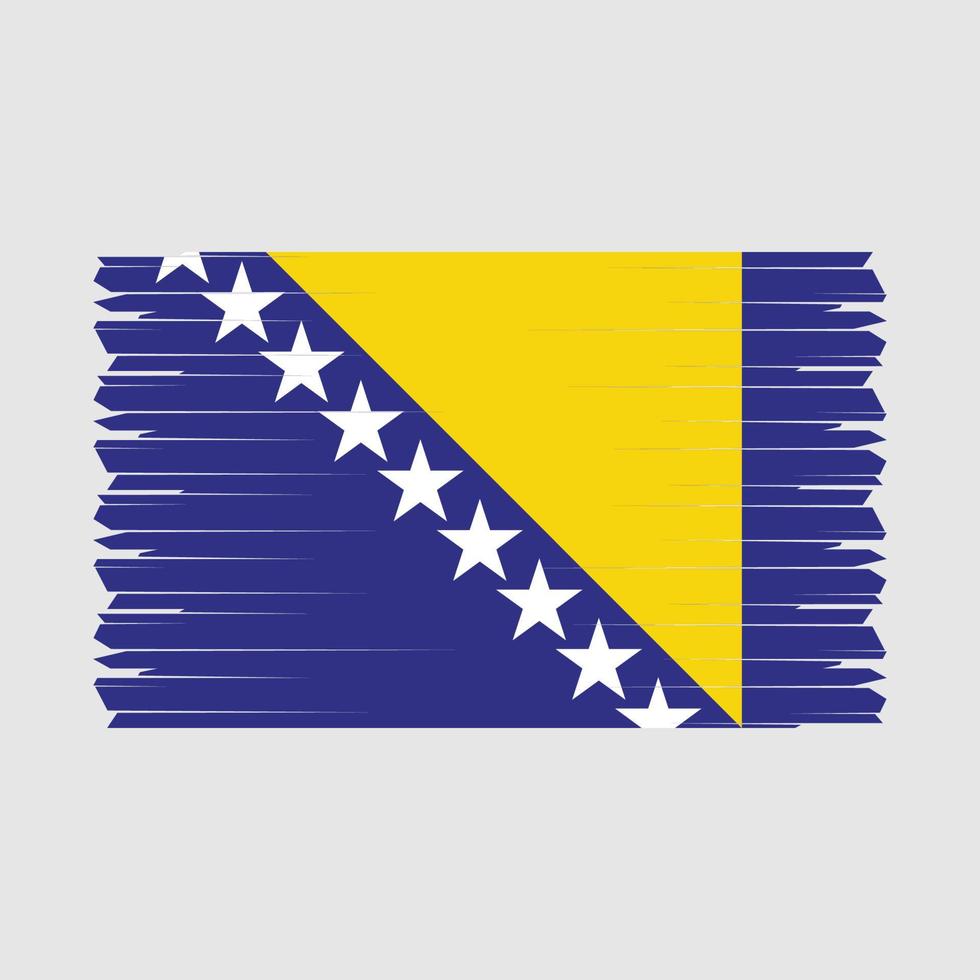 vecteur de drapeau de la bosnie