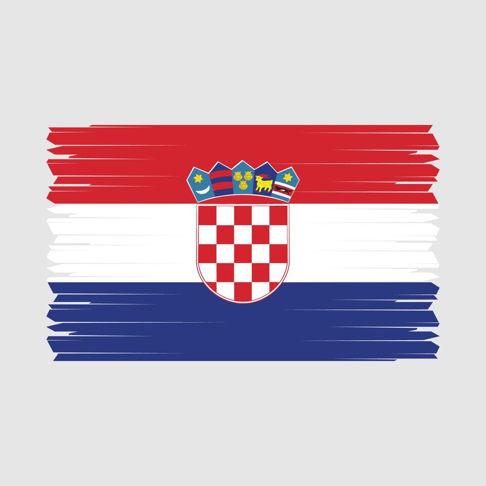 vecteur de drapeau croatie