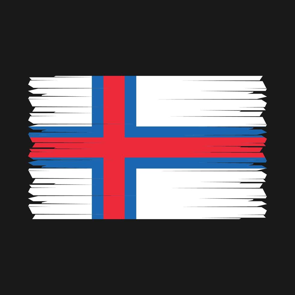 vecteur de drapeau des îles Féroé