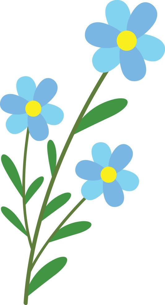 illustration de fleur simple vecteur