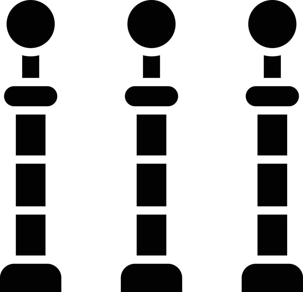 illustration de conception d'icône de vecteur de bornes