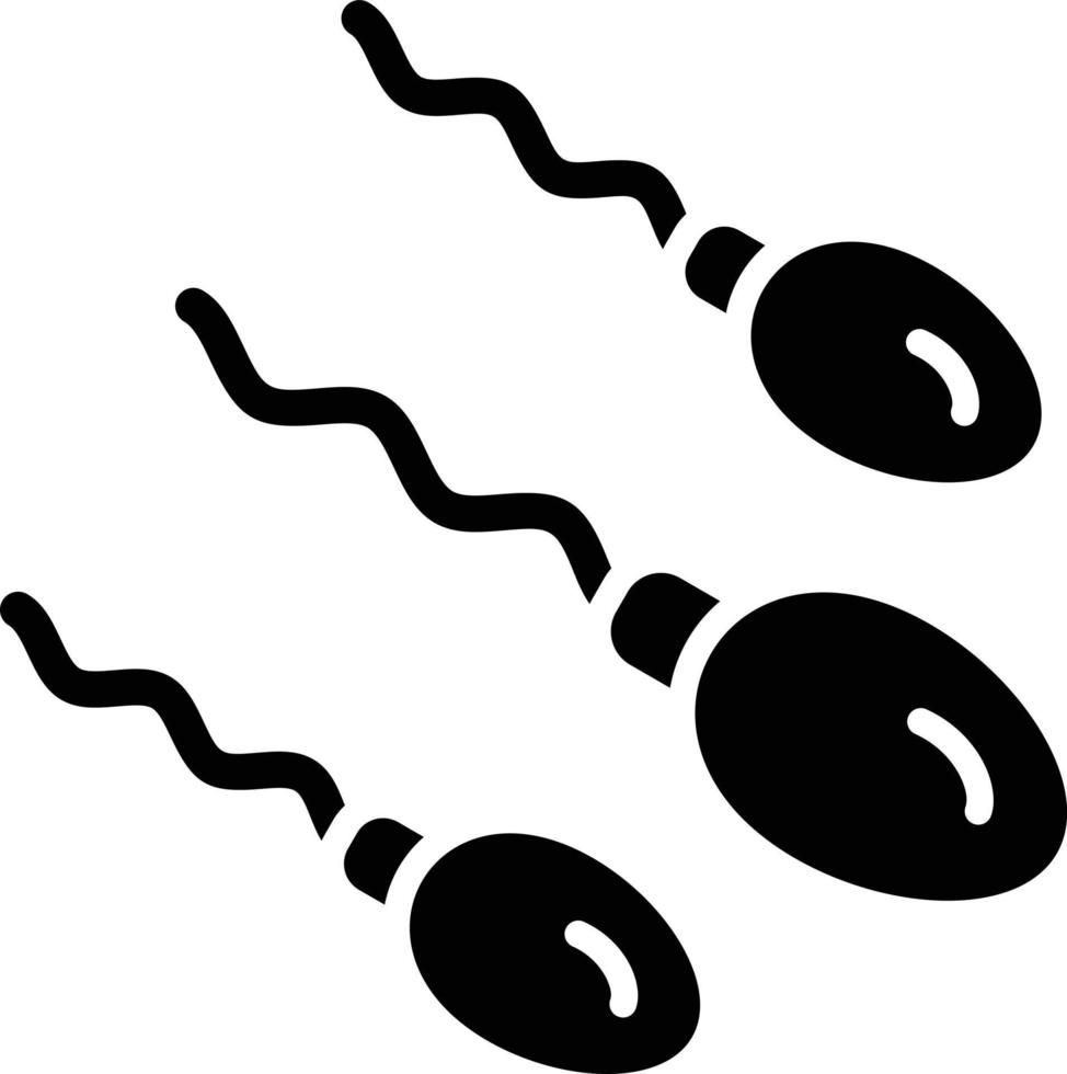 illustration de conception d'icône de vecteur de spermatozoïdes