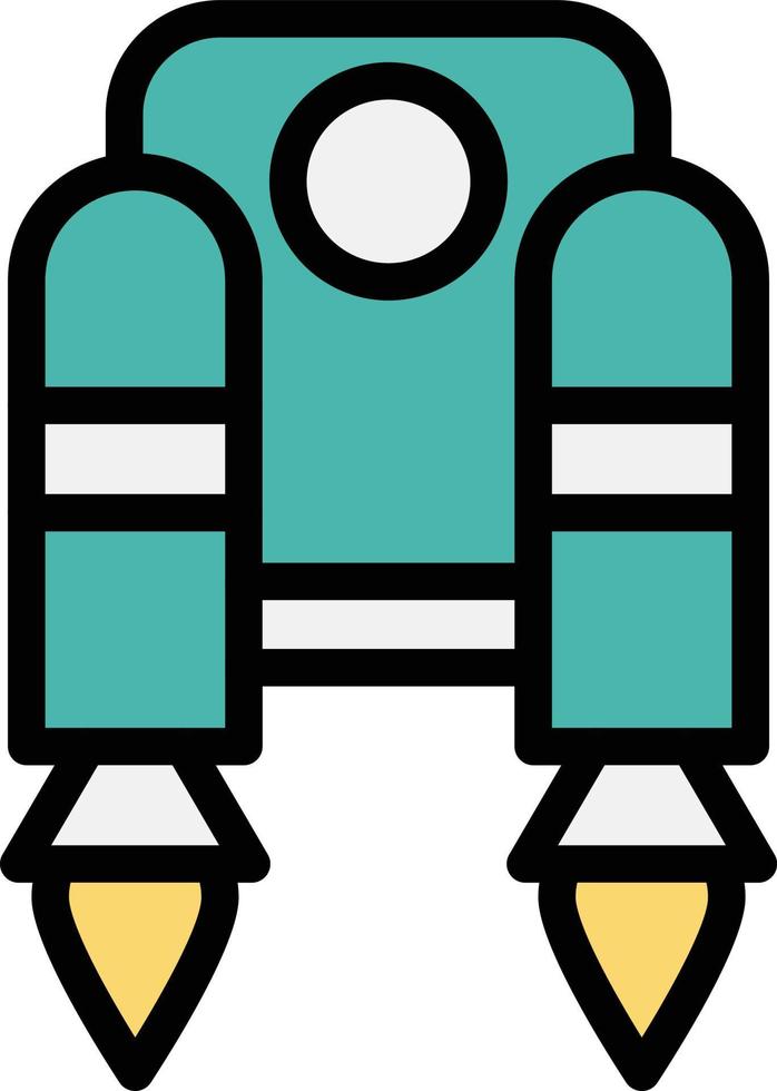 illustration de conception d'icône de vecteur de jetpack