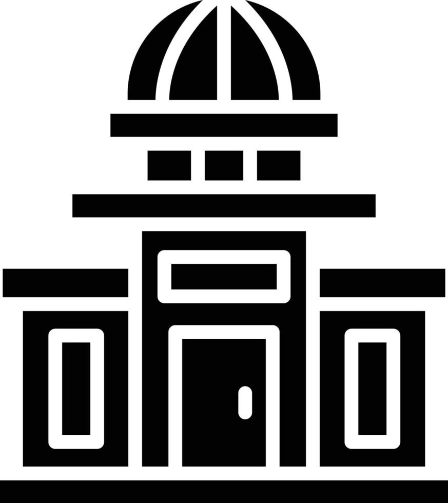 illustration de conception d'icône de vecteur de bâtiment gouvernemental