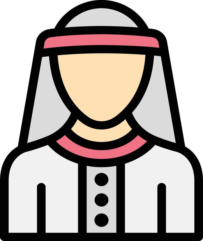 illustration de conception icône vecteur homme arabe