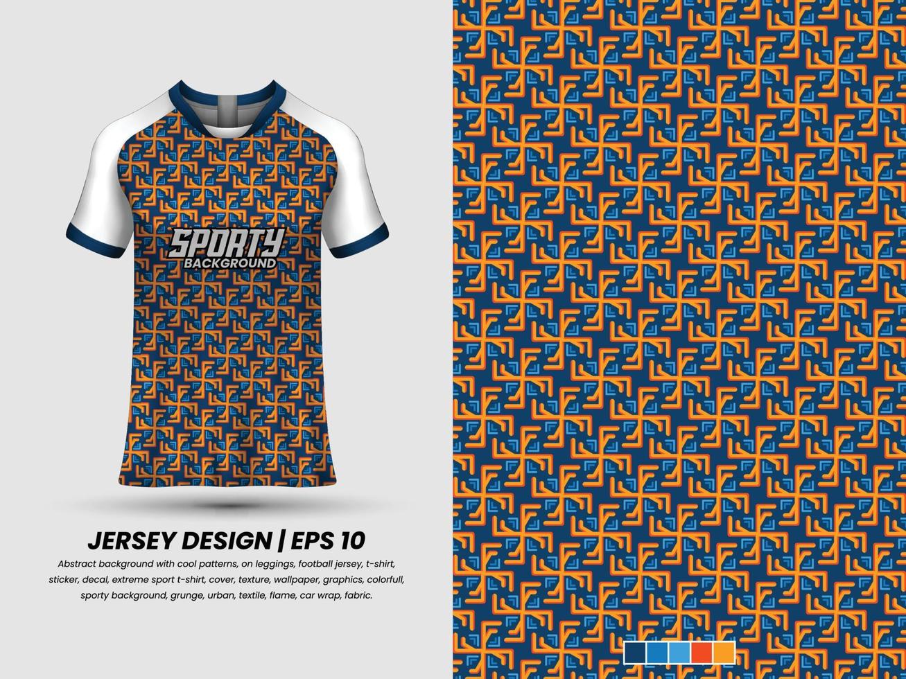 football Jersey conception pour sublimation, sport t chemise conception, modèle Jersey pro vecteur