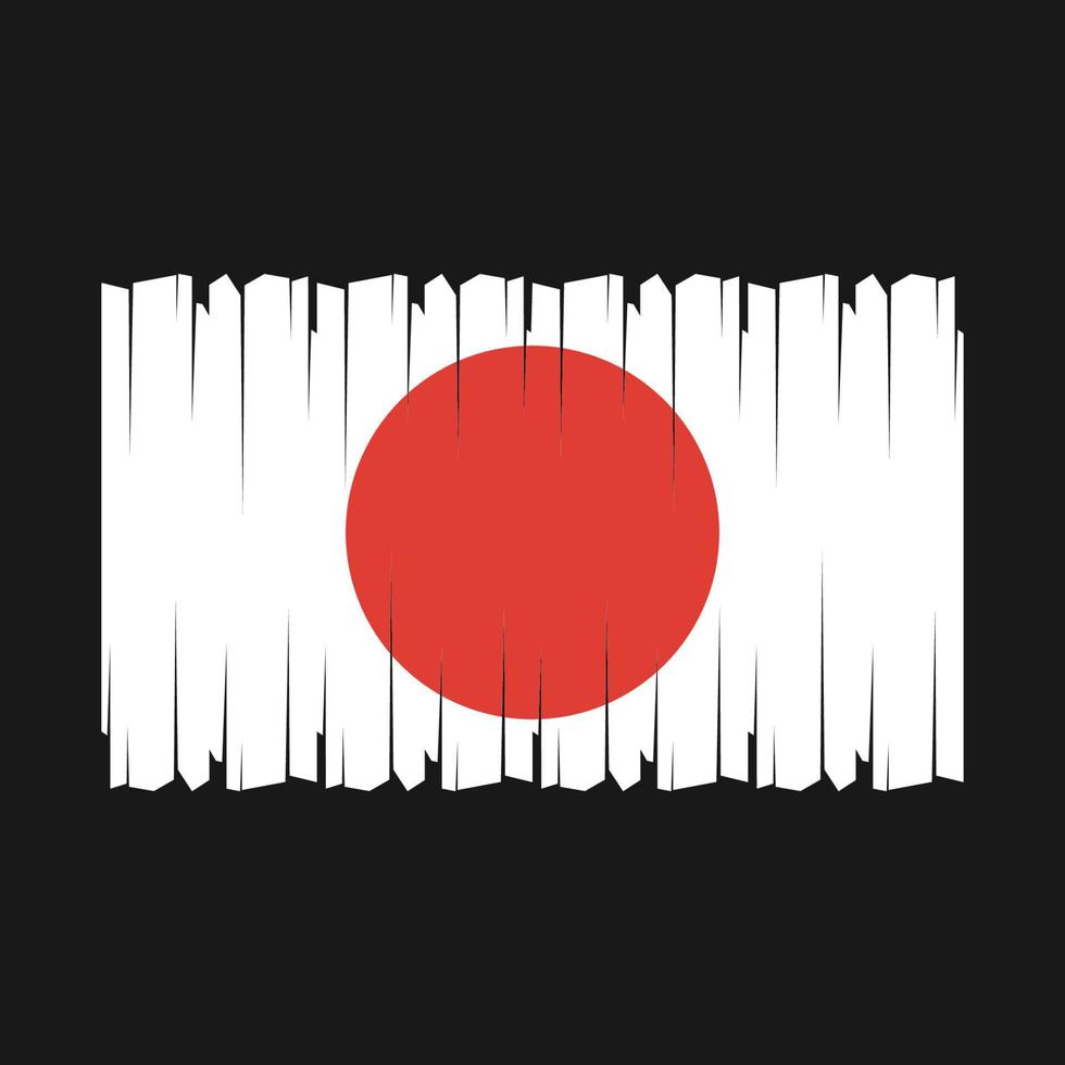 vecteur de drapeau du japon