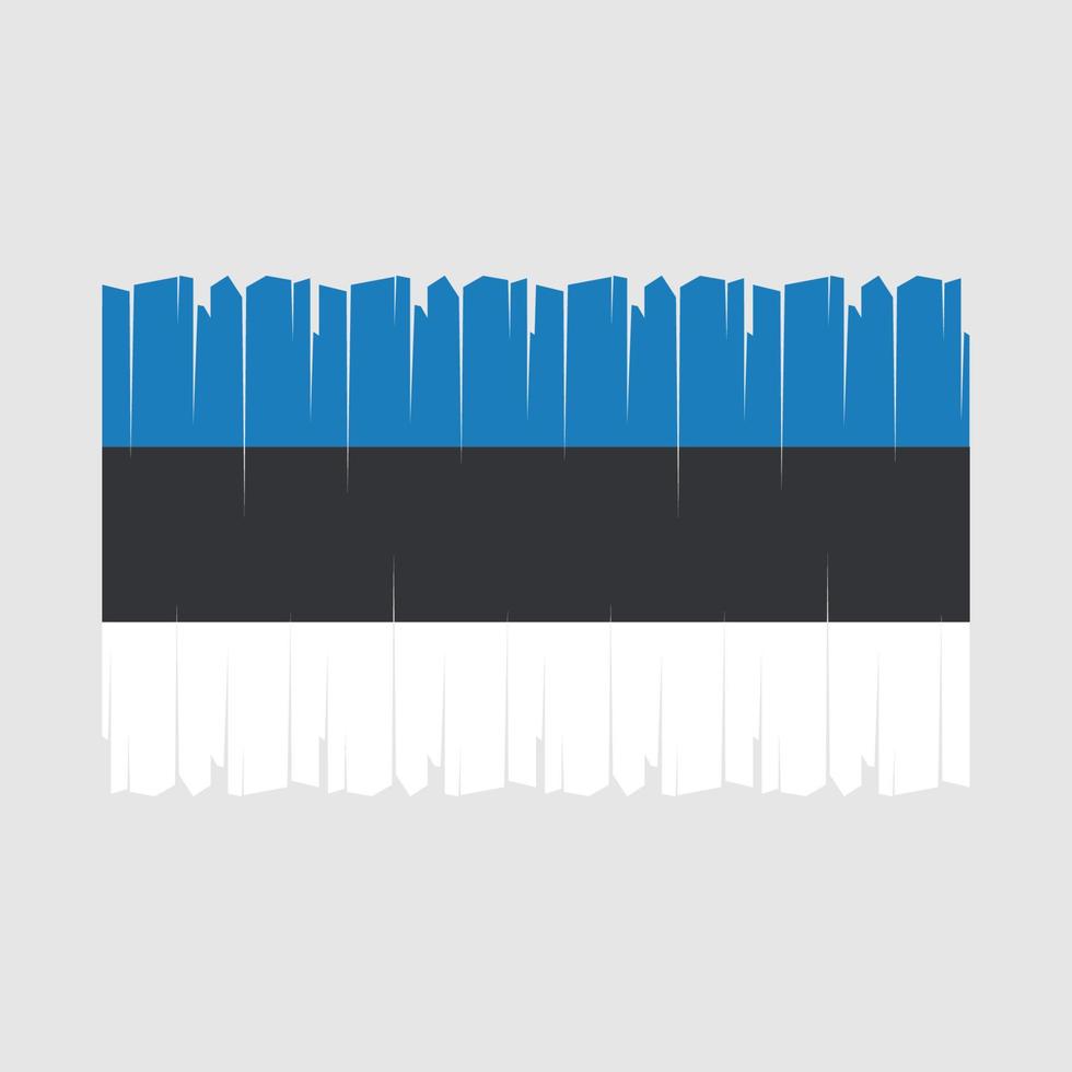 vecteur de drapeau estonie