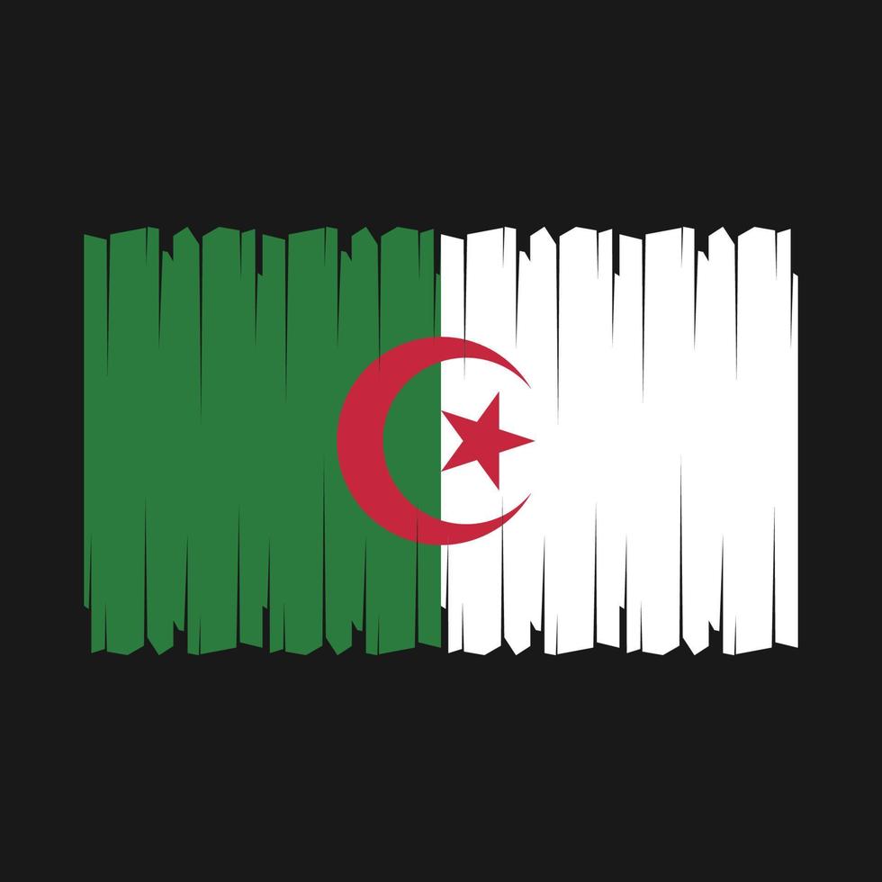 vecteur de drapeau algérie